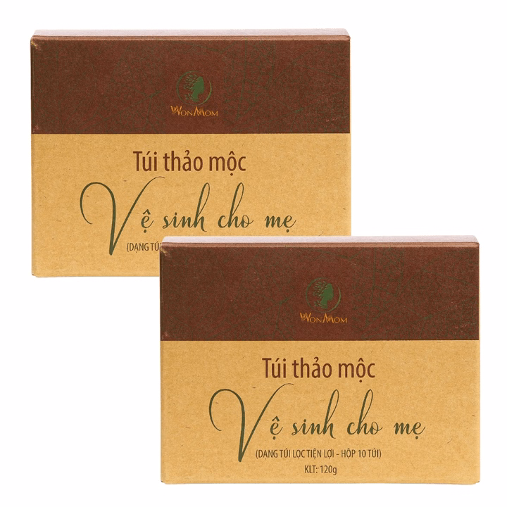 Combo 2 Hộp Túi Thảo Mộc Xông Vùng Kín Thơm Tho Cho Mẹ Bầu Và Sau Sinh Wonmom (10 Túi/Hộp)