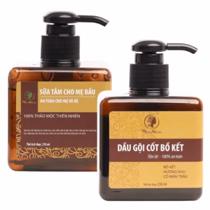 Bộ Dưỡng Thơm Tho Body Và Làm Sạch Cơ Thể Wonmon (Dầu Gội Cốt Bồ Kết+Sữa Tắm Thảo Dược)