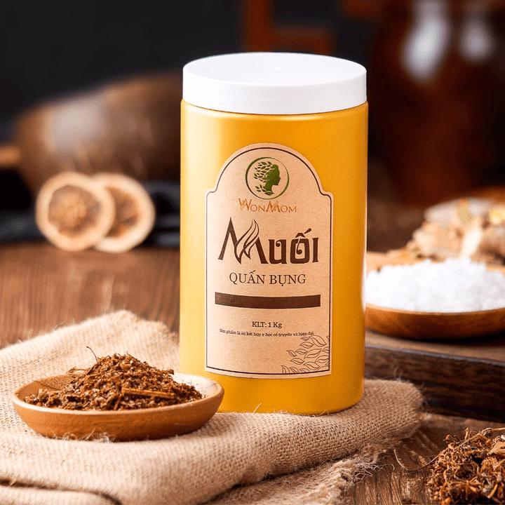 Bộ Giảm Eo Sau Sinh Wonmom (Muối Thảo Dược, Dầu Gừng, Đai Quấn Muối Và Nịt Bụng) - Ảnh 10