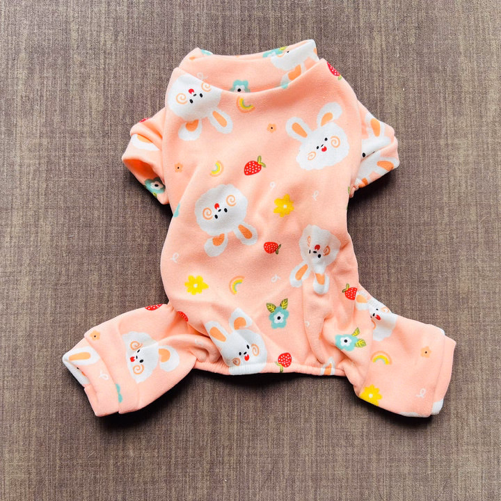 Áo Thun Nỉ Hoạ Tiết Thỏ Cute Từ 1-5Kg Dành Cho Thú Cưng Chó Mèo - Ảnh 4