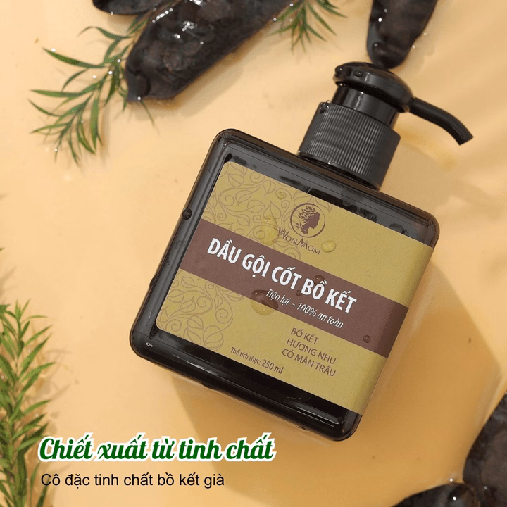 Bộ Da Đẹp Tóc Đen, Dưỡng Sáng Da Mặt, Kích Thích Mọc Tóc Suôn Mượt Wonmom (1 Sữa Rửa Mặt + 1 Dầu Gội Bồ Kết) - Ảnh 9