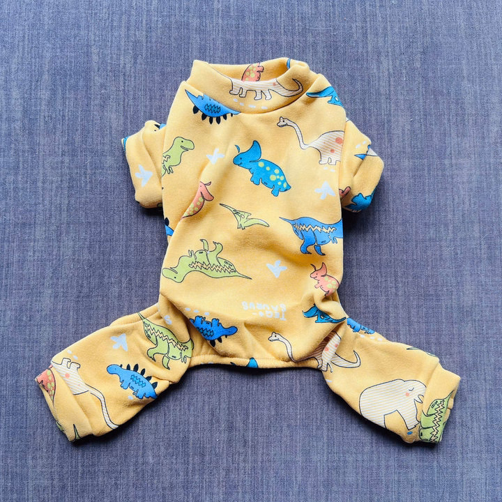 Áo Thun Nỉ Khủng Long Dễ Thương Từ 1-5Kg Dành Cho Thú Cưng Chó Mèo - Ảnh 5