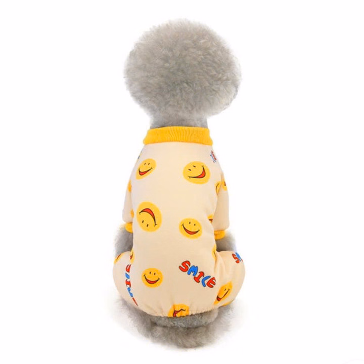 Áo Thun Nỉ Hoạ Tiết Mặt Cười Từ 1-4.5Kg Dành Cho Thú Cưng Chó Mèo - Ảnh 2