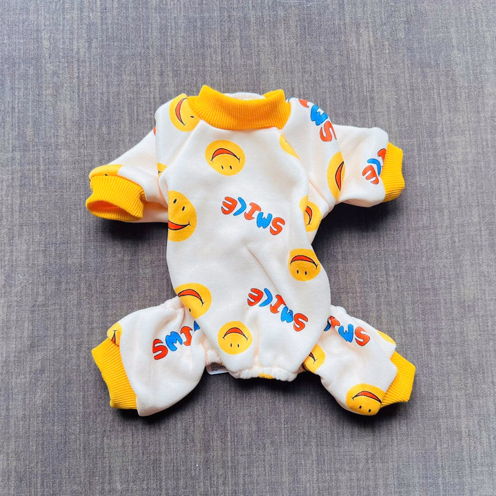 Áo Thun Nỉ Hoạ Tiết Mặt Cười Từ 1-4.5Kg Dành Cho Thú Cưng Chó Mèo - Ảnh 5