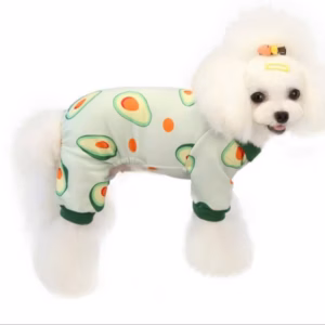 Áo Thun Nỉ Hoạ Tiết Quả Bơ Từ 1-4.5Kg Dành Cho Thú Cưng Chó Mèo