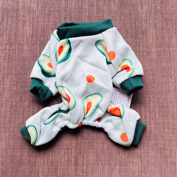 Áo Thun Nỉ Hoạ Tiết Quả Bơ Từ 1-4.5Kg Dành Cho Thú Cưng Chó Mèo - Ảnh 4