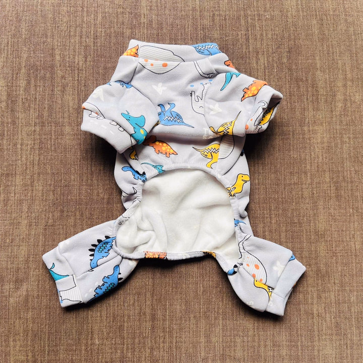 Áo Thun Nỉ Khủng Long Xinh Từ 1-5Kg Dành Cho Thú Cưng Chó Mèo - Ảnh 3