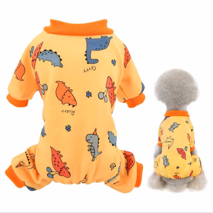 Áo Thun Nỉ Khủng Long Xinh Từ 1-4.5Kg Dành Cho Thú Cưng Chó Mèo