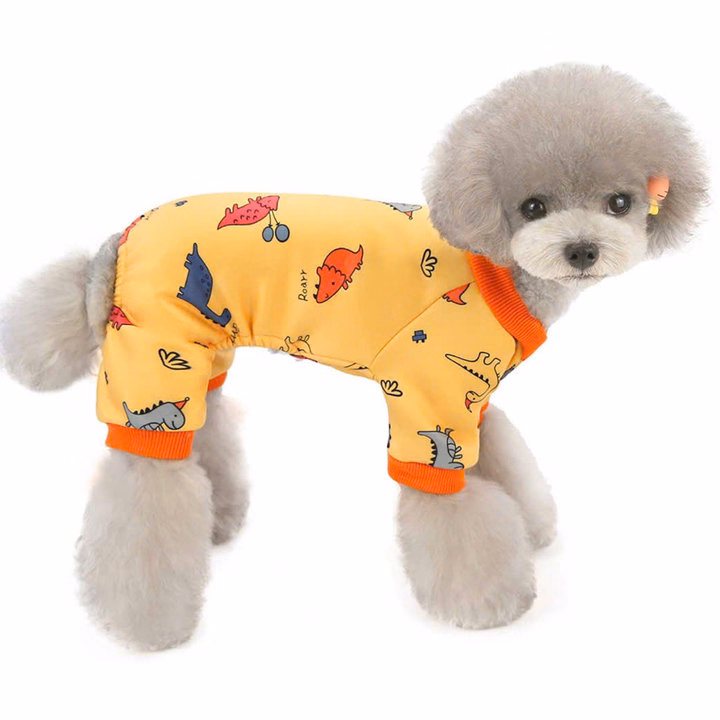 Áo Thun Nỉ Khủng Long Xinh Từ 1-4.5Kg Dành Cho Thú Cưng Chó Mèo - Ảnh 2