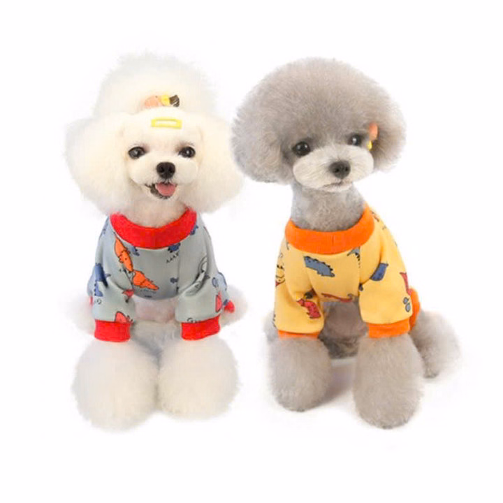 Áo Thun Nỉ Khủng Long Xinh Từ 1-4.5Kg Dành Cho Thú Cưng Chó Mèo - Ảnh 3