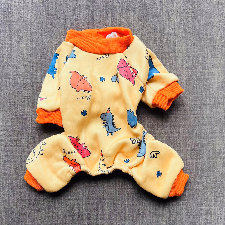 Áo Thun Nỉ Khủng Long Xinh Từ 1-4.5Kg Dành Cho Thú Cưng Chó Mèo - Ảnh 6