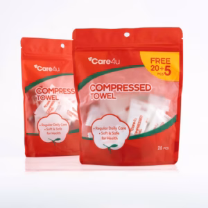 Combo Mua 2 Tặng 1 Gói Khăn Nén Care4U 25 Viên 20 X 20 Cm