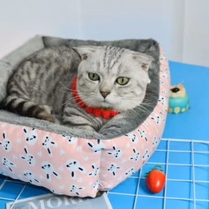 Nệm Vuông Thỏ Giường Dưới 5Kg Cho Thú Cưng Chó Mèo