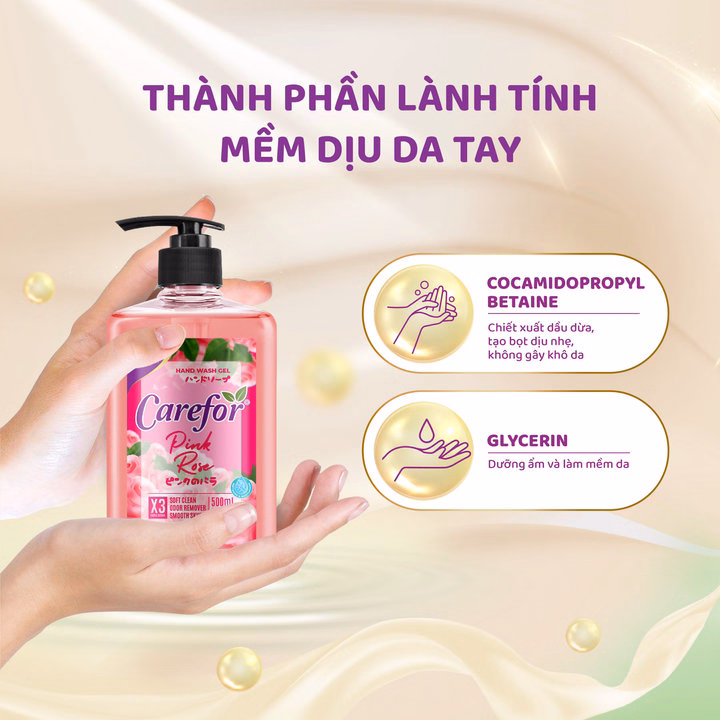 Sữa Rửa Tay Dưỡng Ẩm Carefor 500Ml - Ảnh 5