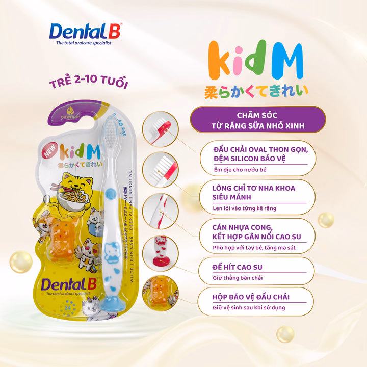Bàn Chải Đánh Răng Trẻ Em Dental B Kid M - Ảnh 2
