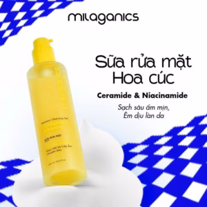 Sữa Rửa Mặt Hoa Cúc Làm Sạch Dịu Nhẹ Cho Da Dầu Mụn 250Ml-Milaganics