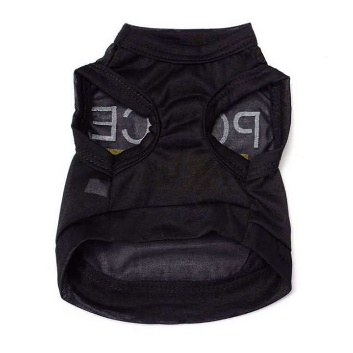 Áo Thun Ba Lỗ Police Thông Hơi Từ 0.5-8Kg Dành Cho Thú Cưng Chó Mèo - Ảnh 2