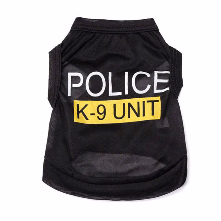 Áo Thun Ba Lỗ Police Thông Hơi Từ 0.5-8Kg Dành Cho Thú Cưng Chó Mèo - Ảnh 3