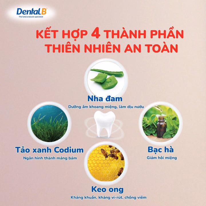 Kem Đánh Răng Thảo Dược Trẻ Em Dental B Thái Lan Vị Kẹo Ngọt 50Gr - Ảnh 3