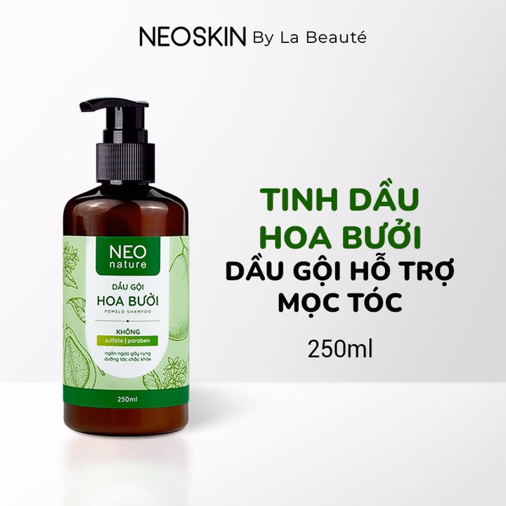 Bộ Đôi (Gội + Xả) Giảm Rụng Hỗ Trợ Mọc Tóc Gồm Dầu Gội Hoa Bưởi (250Ml) & Dầu Xả Hoa Bưởi Neo Nature (250Ml) - Ảnh 4