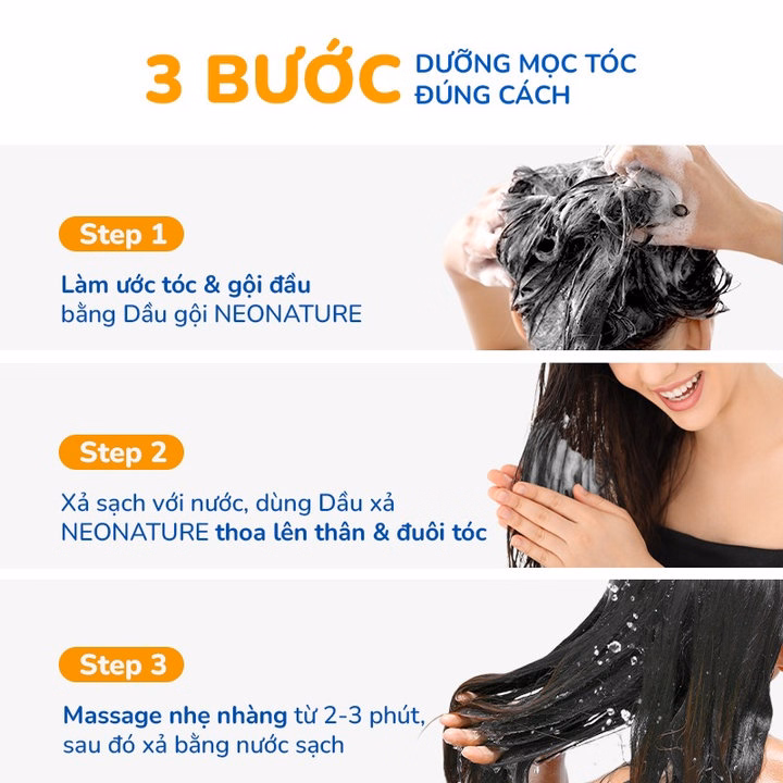 Bộ Đôi (Gội + Xả) Giảm Rụng Hỗ Trợ Mọc Tóc Gồm Dầu Gội Hoa Bưởi (250Ml) & Dầu Xả Hoa Bưởi Neo Nature (250Ml) - Ảnh 8