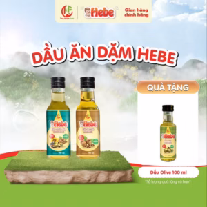 [Combo 2 Tặng Olive] Dầu Chiên Xào - Dầu Óc Chó 150Ml Hebe