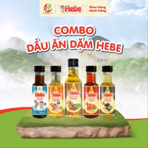 Combo 5 Dầu Óc Chó - Dầu Cá Hồi - Dầu Gấc - Dầu Mè - Nước Mắm 100Ml - 150Ml Hebe