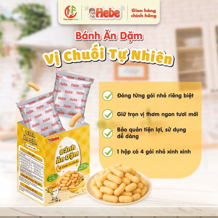 Bánh Ăn Dặm 30G - Vị Cà Rốt - Phô Mai Hebe - Ảnh 6