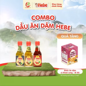 Combo 3 Dầu Óc Chó - Dầu Mè- Dầu Gấc 60Ml Hebe
