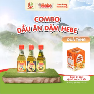 Combo 3 Dầu Olive - Cá Hồi - Dầu Mè 60Ml Hebe