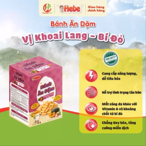 Bánh Ăn Dặm Hebe -Khoai Lang - Bí Đỏ 30G