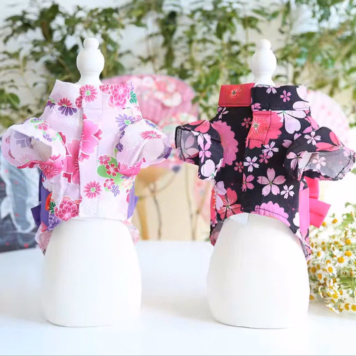 Váy Hoa Kiểu Nhật Bản Sang Trọng Từ Từ 0.5-8Kg Dành Cho Chó Mèo - Ảnh 5