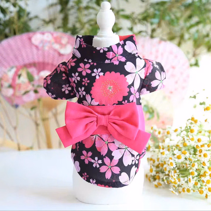 Váy Hoa Kiểu Nhật Bản Sang Trọng Từ Từ 0.5-8Kg Dành Cho Chó Mèo - Ảnh 3