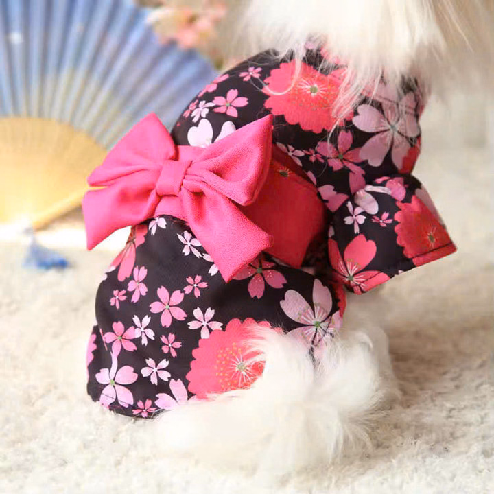 Váy Hoa Kiểu Nhật Bản Sang Trọng Từ Từ 0.5-8Kg Dành Cho Chó Mèo - Ảnh 2