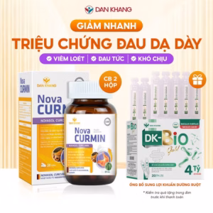 Viên Uống Tinh Chất Nghệ Novacurmin Giúp Giảm Đau Dạ Dày - Dân Khang