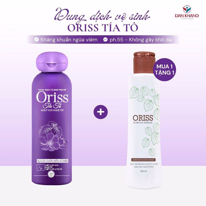 Dung Dịch Vệ Sinh Tía Tô Oriss 200Ml Giúp Làm Sạch - Kháng Viêm - Ngăn Mùi Hôi Và Nấm Ngứa