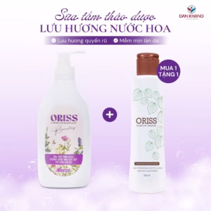 Sữa Tắm Thảo Dược Oriss Hương Nước Hoa Cao Cấp Dưỡng Da Ẩm Mịn 3Ooml