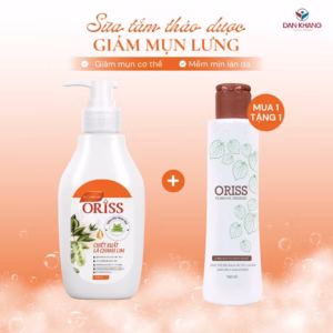(Chai) - Sữa Tắm Oriss Giảm Mụn Lưng Làm Mờ Vết Thâm, Sẹo Mụn Cho Da Sáng Mịn 300Ml - Oribe