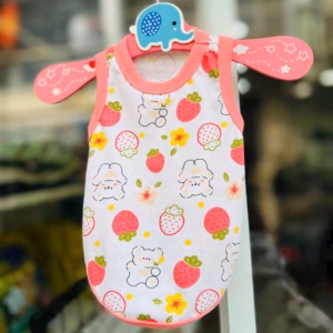 Áo Ba Lỗ Gấu Dâu Dễ Thương Từ 0.5-15Kg Dành Cho Thú Cưng Chó Mèo