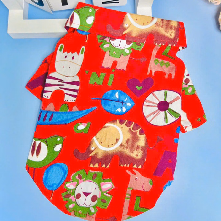 Áo Sơ Mi Hoạ Tiết Dễ Thương Từ 0.5-15Kg Dành Cho Thú Cưng Chó Mèo - Ảnh 3