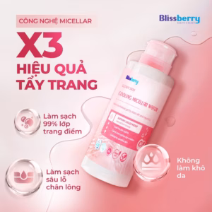 Nước Tẩy Trang Blissberry Glowy Skin Cooling Micellar Water 400Ml