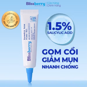 Gel Giảm Mụn Sưng Viêm, Mờ Thâm Blissberry 15Ml