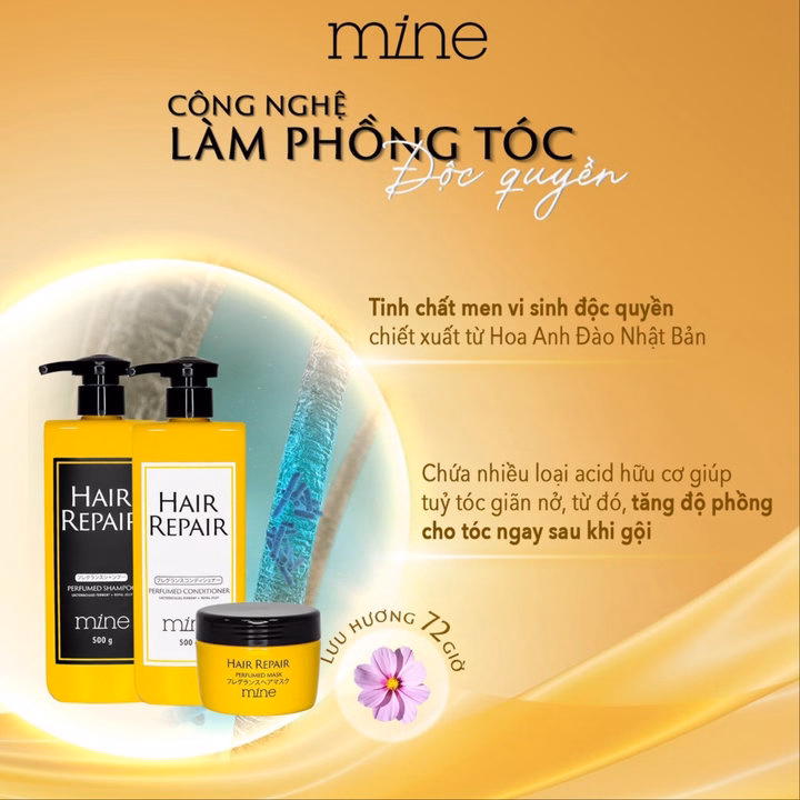 Dầu Xả Phục Hồi Hư Tổn Hương Nước Hoa Mine 500G - Ảnh 3