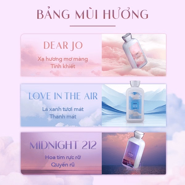 Sữa Tắm Dưỡng Ẩm Nước Hoa Mine Love In The Air 470G - Ảnh 3