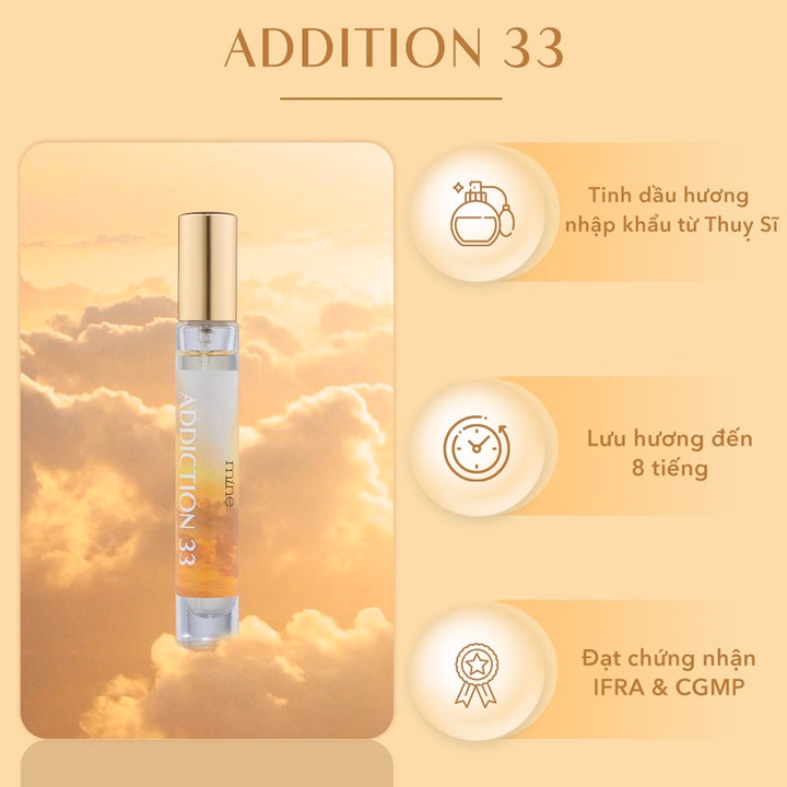 Nước Hoa Mine Addiction 33 Lưu Hương 6-8H 9Ml
