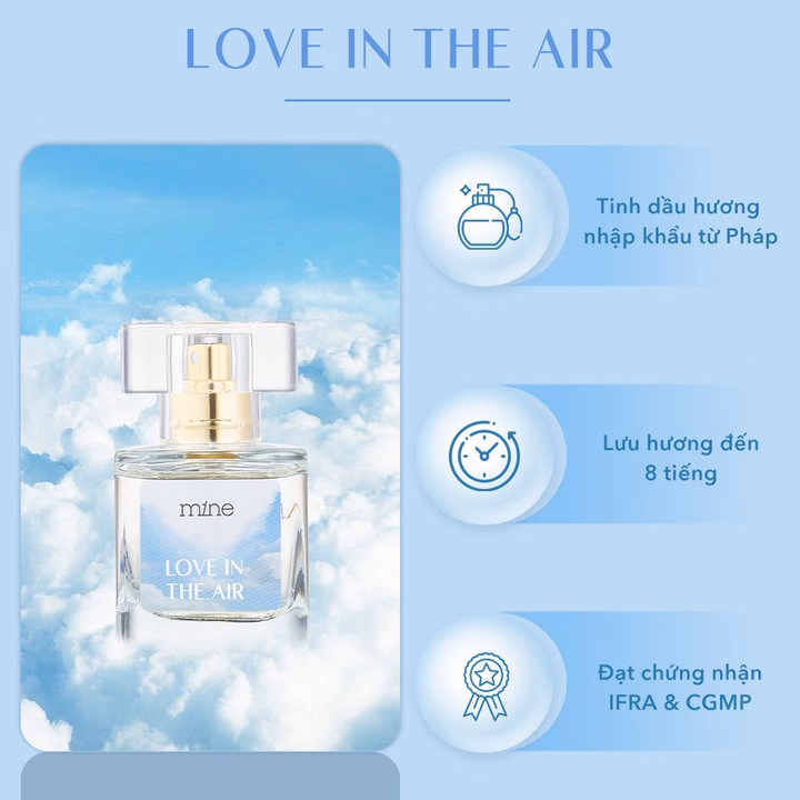 Nước Hoa Nữ Mine Love In The Air Lưu Hương 6-8H 30Ml - Ảnh 2