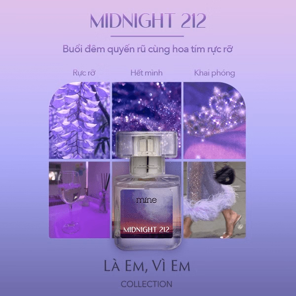 Nước Hoa Nữ Mine Midnight 212 Lưu Hương 6-8H 30Ml - Ảnh 6