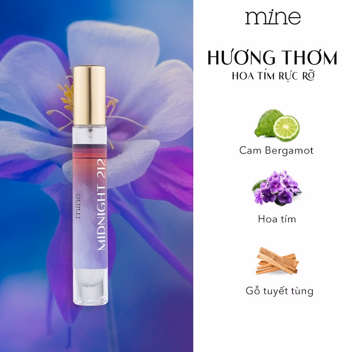 Nước Hoa Nữ Mine Midnight Lưu Hương 6-8H 9Ml