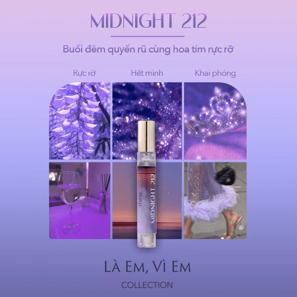 Nước Hoa Nữ Mine Midnight Lưu Hương 6-8H 9Ml - Ảnh 5