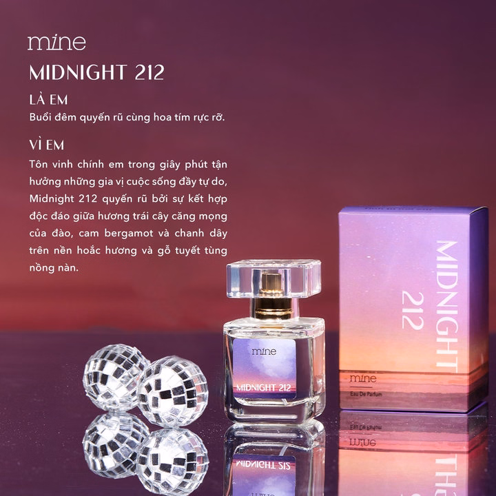 Nước Hoa Nữ Mine Midnight Lưu Hương 6-8H 9Ml - Ảnh 4